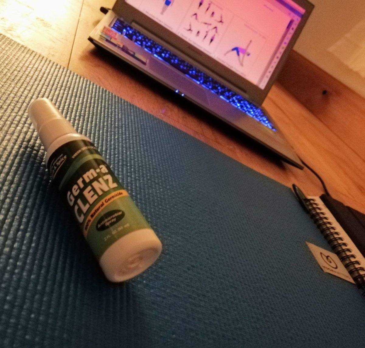 greek_yogi's tweet photo. When teaching in groups some tools are a must have 
Laptop to reference the flow of the yoga set as and when needed.
A good quality reliable sticky mat, @yogamattershq
A good speaker (hidden at the moment) @bose #minilinkII 
Pad and pen for notes and ... https://t.co/BwWHW8gIi5