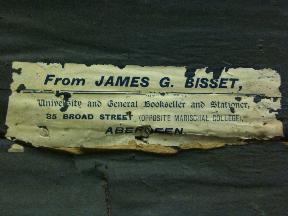 James G. Bisset in Aberdeen was not just a bookseller and stationer, but also would supply osteological material for medical students.