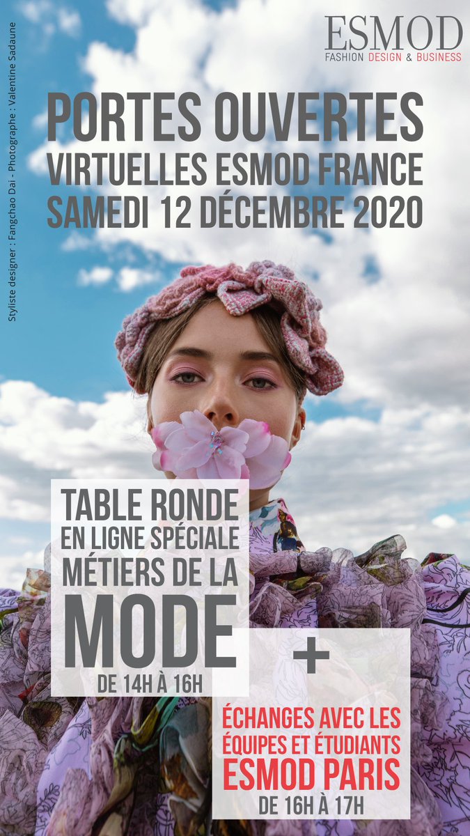 esmodparis's tweet image. Ce samedi 12 décembre Retrouvez en live notre table ronde spéciale métiers de la mode sur Zoom, Facebook et YouTube : bit.ly/3qRraL2