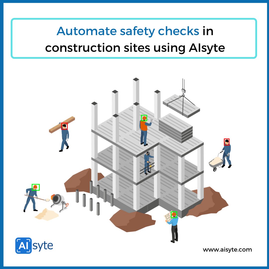 ai_syte's tweet photo. Video Analytics can automate compliance checks at all your construction sites and AIsyte gives you a central control platform to manage video analytics across your sites without having to go to the sites. 

Know more: https://t.co/C11pR5j15D

#Aisyte #Construction #AI https://t.co/PJYJzlHPVH