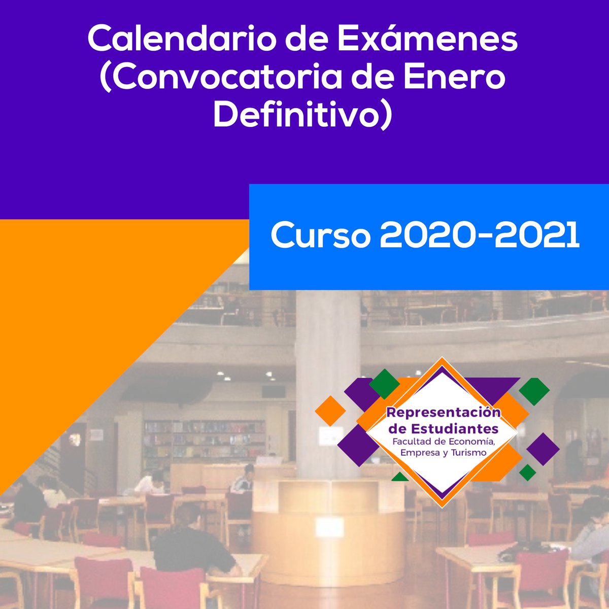 Repre_FEEyT's tweet photo. 🟠 CALENDARIO DE EXÁMENES ADAPTADO - ENERO 2021.

Compañer@s les dejamos en el día de hoy el Calendario de Exámenes de la Convocatoria de Enero Adaptados. Aquellos que ponen virtuales serán online con las garantías estipuladas, aquellos presenciales llevarán un protocolo. https://t.co/SbhaqaSzbG