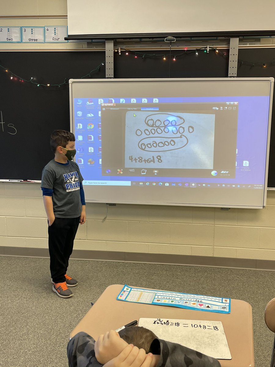 MrsCookHES's tweet photo. Sharing their strategy in math @MrsCookHES @heartlandhawks https://t.co/7R9EcAj6lJ