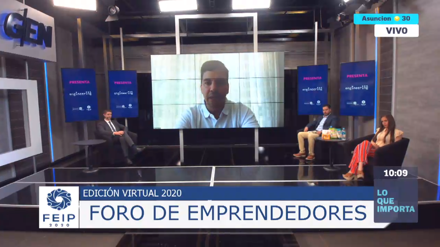 Universo970py's tweet photo. 🔘 #FEIP2020 | Foro de Emprendedores UIP.
🗣 Santiago Peña, Economista y Ex Ministro de Hacienda, habla sobre la reactivación post pandemia.
📻 #Universo970AM
📺 @SomosGEN https://t.co/QSUIpIsBjn