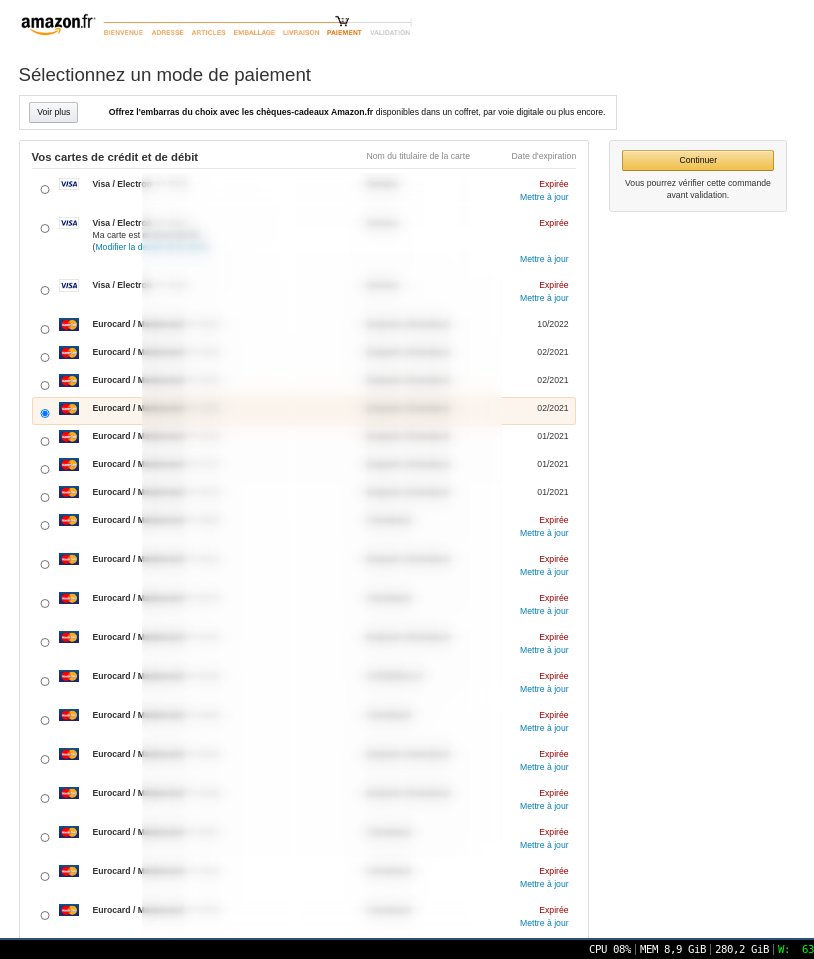 Do we all have the same issue with #Amazon ? Having as many virtual cards as orders...