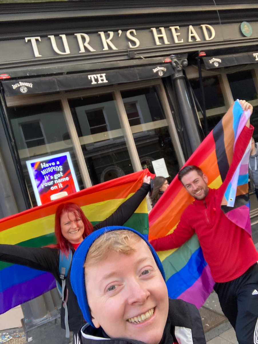 QueerCultureIre's tweet photo. Stopping at the @turksheaddublin which was the Parliament Inn, a popular pub for lesbians in the late 1970s and early 1980s #RunInRed for #SexualHealthWest π³οΈβπ https://t.co/0oKVtDXIv2