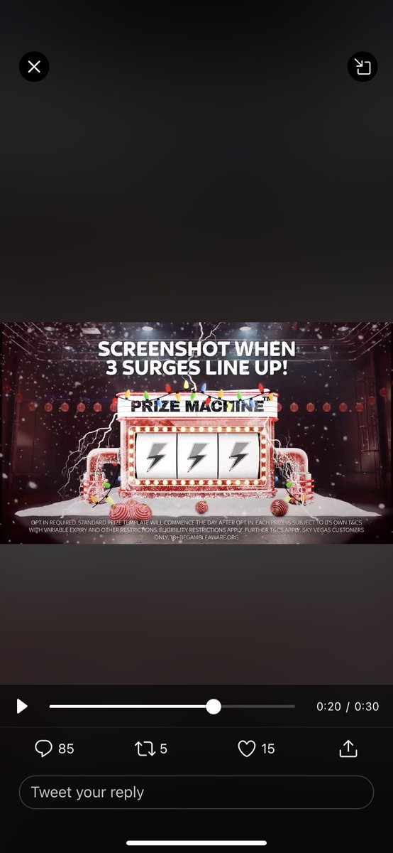 stuartallridge's tweet photo. @skyvegas #prizemachine https://t.co/qZrXvOuqD2
