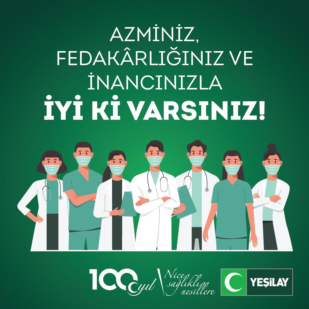 Bu zor günleri bir an önce atlatmamız için fedakârca mücadele eden tüm sağlık çalışanlarımıza bir kez daha sonsuz teşekkürlerimizi ve saygılarımızı sunuyoruz... #Yeşilay #SağlıkÇalışanları
