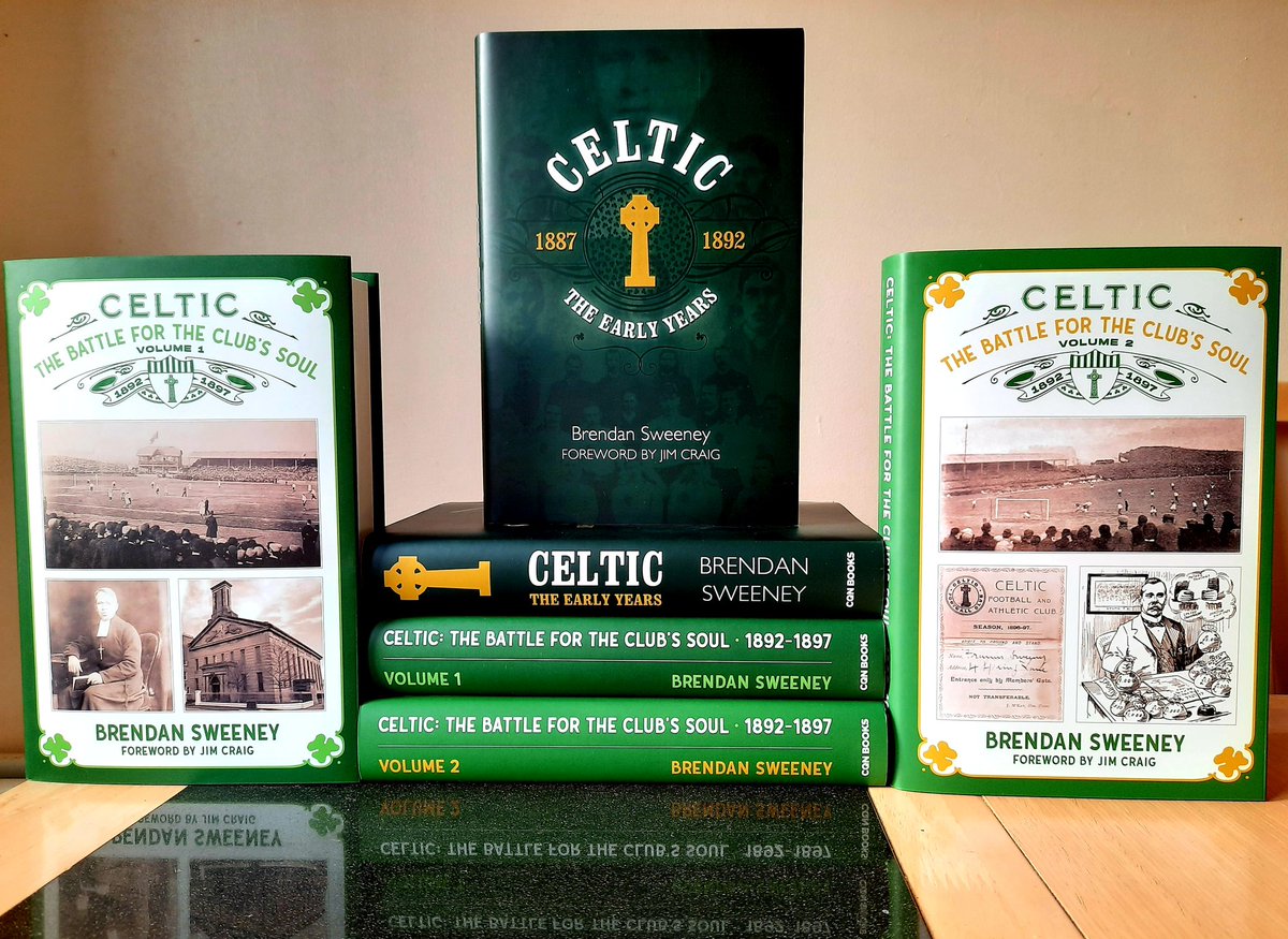 EarlyCeltic's tweet photo. https://t.co/ggVNNJ2Tsm

This Celtic trilogy disects the foundation &amp; 1st decade in minute detail. The level of research from primary sources sets these books apart.
Celtic The Battle For The Club's Soul, 1892-97, vol 1or2 £15 each. 
Vols 1&amp;2 £25. All 3 books £35. Postage extra https://t.co/1DceAEr6PK