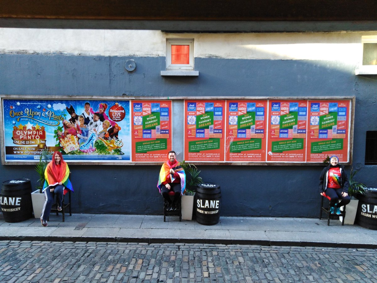 QueerCultureIre's tweet photo. Quick rest at the side of the @olympiatheatre home of Miss Alternative Ireland for many years! #RunInRed for #SexualHealthwest 🏳️🌈 https://t.co/m4jRLShr7V