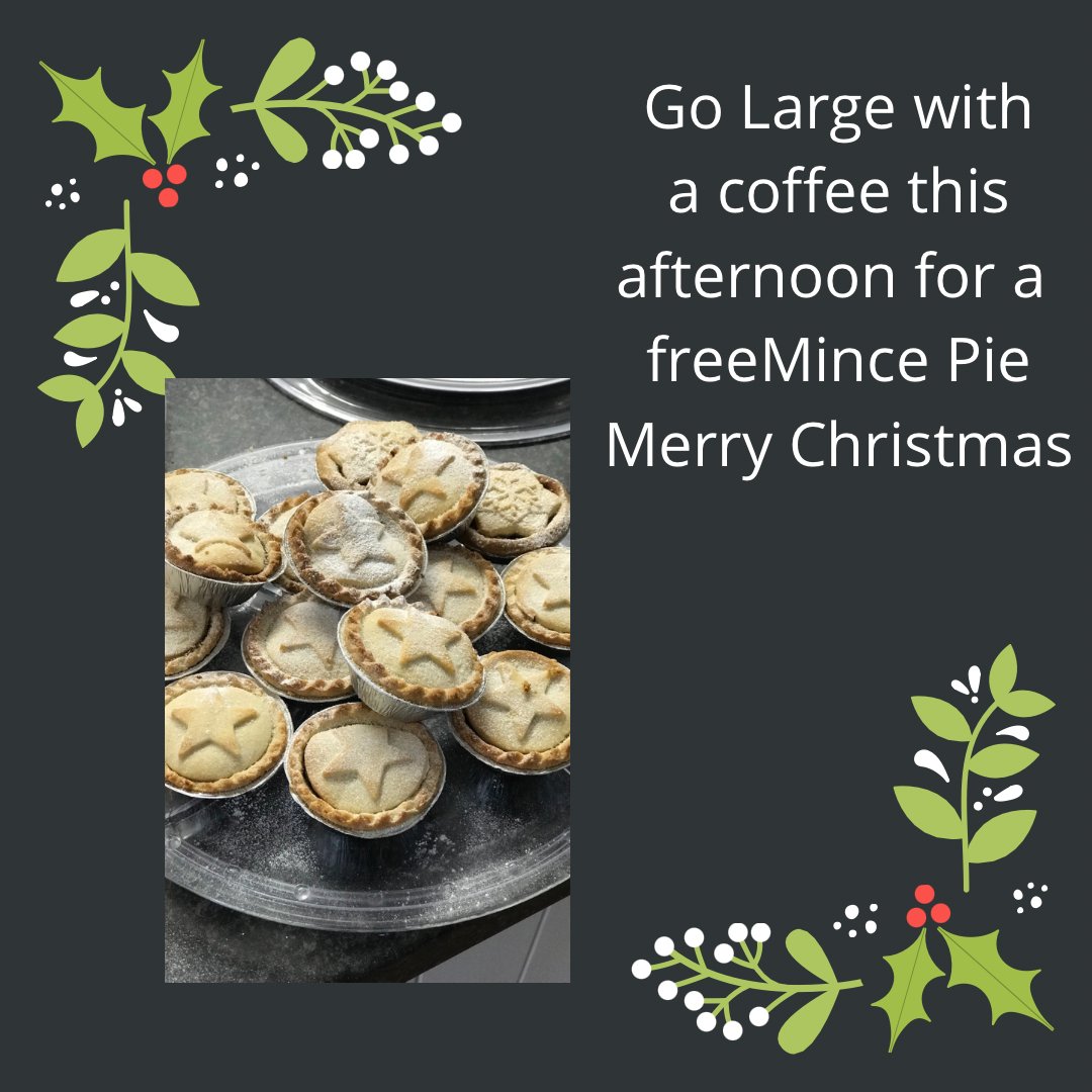 #ChristmasCheerUp #MincePie #LargeCoffee #BridportMarket #Chocolatealeks #ShopLocal