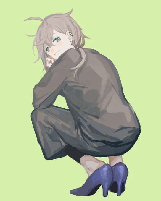 ヒール 
#かな絵 