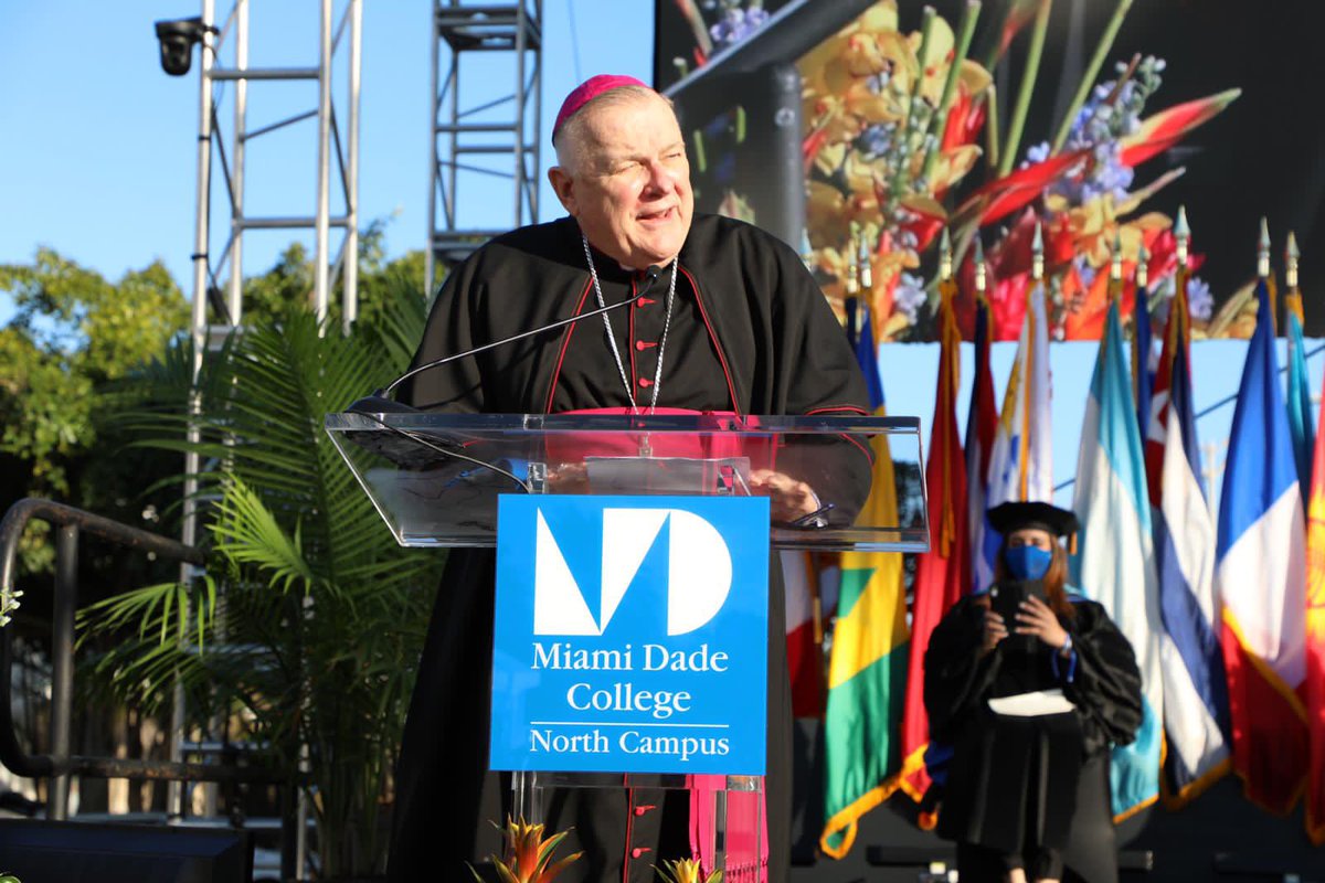 We kicked off Commencement 2020 with our first speaker, Archbishop Thomas Wenski! What a great start to a day full of celebrating our MDC Grads. 💙

#MDCGrad #BeMDC