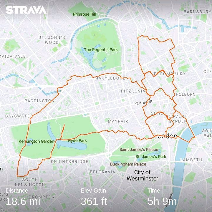 134Acf's tweet photo. For my Walk Home for Christmas I thought I would draw some Fusilier Strava art over Central London https://t.co/di7rHmtCzO
If you want to donate to me or the 13 Coy team https://t.co/WU6BPUsyzH or https://t.co/y8wFnSEVp5 #supportthewalk @OC_13Coy https://t.co/Z4BlygJDdM
