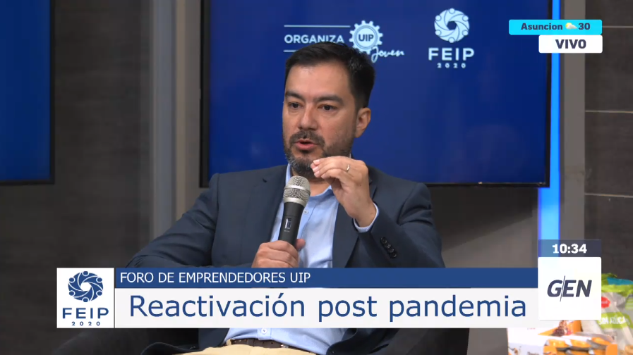 Universo970py's tweet photo. 🔘 #FEIP2020 | Foro de Emprendedores UIP
🗣 Daniel Correa, Economista y Expresidente del BNF: "Hay que empezar a mirar de manera regulatoria y ver como las MIPYMES pueden acceder rápido a los bonos y a otras herramientas"
📻 #Universo970AM
📺 @SomosGEN https://t.co/Z6KCdMCwGp