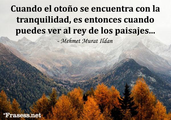 Mehmet Murat ildan on Twitter: ""Cuando el otoño se encuentra con la  tranquilidad, es entonces cuando puedes ver al rey de los paisajes."  #MehmetMuratildan #turkishquotes #turkishliterature #quotations #quotes  #wisdomquotes #wordsofwisdom ...