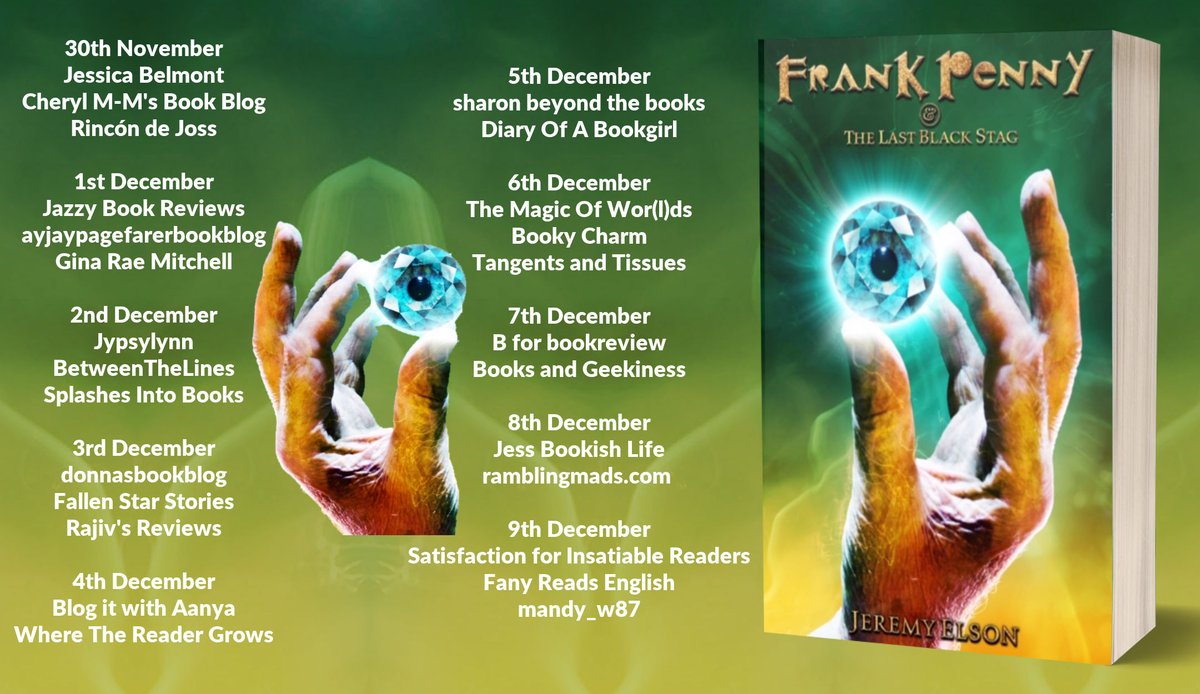 FrankPennyBooks's tweet photo. The Blog Tour is over. My undying thanks to all who agreed to participate - you're all such lovey people: @ShazzieRimmel @bookgirlsulagna @MagicofWorldsBE @BookreviewB @books_and_geek @JessicaAlmie @ramblingmads @GRgenius @fanyf4335 https://t.co/XLQml7aZX4