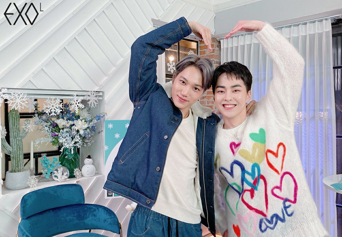 quinsehun's tweet photo. 201212 Lysn Update with #XIUMIN &amp; #KAI (1/2) https://t.co/U7RCthKbc5