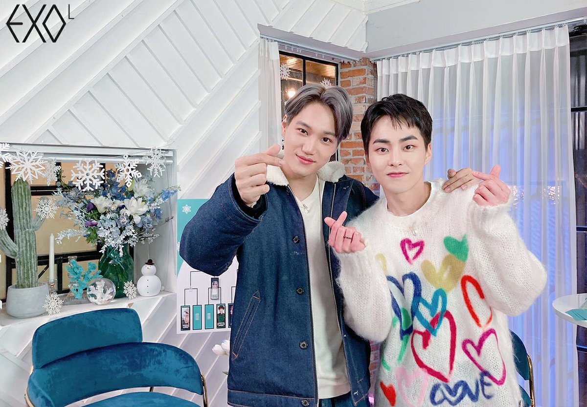 quinsehun's tweet photo. 201212 Lysn Update with #XIUMIN &amp; #KAI (1/2) https://t.co/U7RCthKbc5