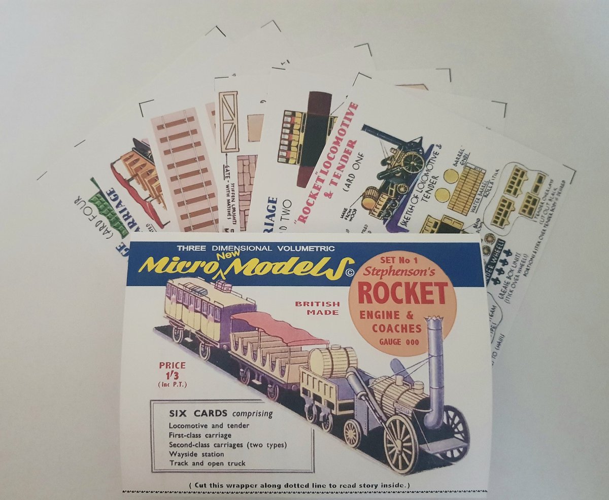 autocraftmodels's tweet image. Micromodels Set 1 - Stephenson&apos;s Rocket in OOO Gauge - MicroNewModels card model kit
.
stores.ebay.co.uk/autocraftmodels
.
.
.
#cardmodelling #cardmodels #micromodels #madeinengland #cardmodel #locomotion #stephensonsrocket #locomotives #locomotive #steamlocomotive #steamtrain #steamtrains
