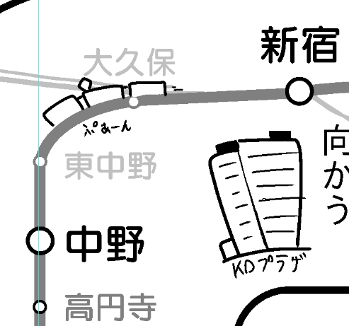 新宿の高層ビルが建ってるとまた色々歴史関係を考えなきゃいけない気がするが、それは知ったことではないというか本筋に関係無さそう 