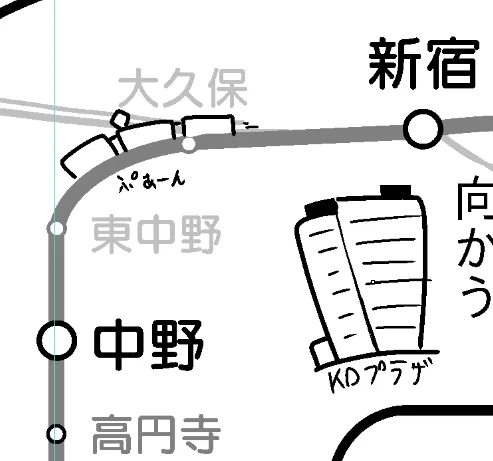 新宿の高層ビルが建ってるとまた色々歴史関係を考えなきゃいけない気がするが、それは知ったことではないというか本筋に関係無さそう 