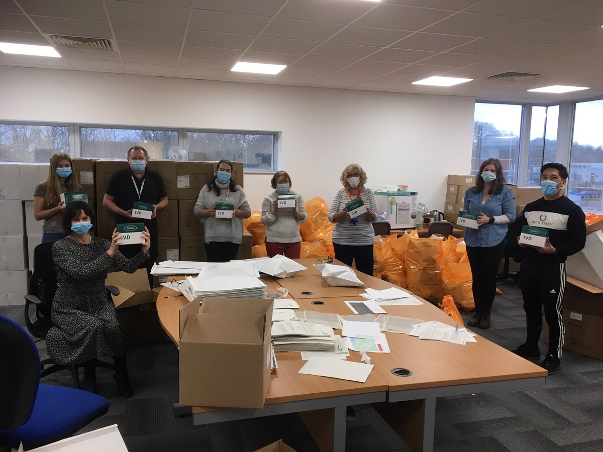 These are the people sending out covid tests to the front line. On their day off. Not all heroes wear a uniform <a href="/NHSKentCHFT/">Kent Community Health NHS Foundation Trust</a>