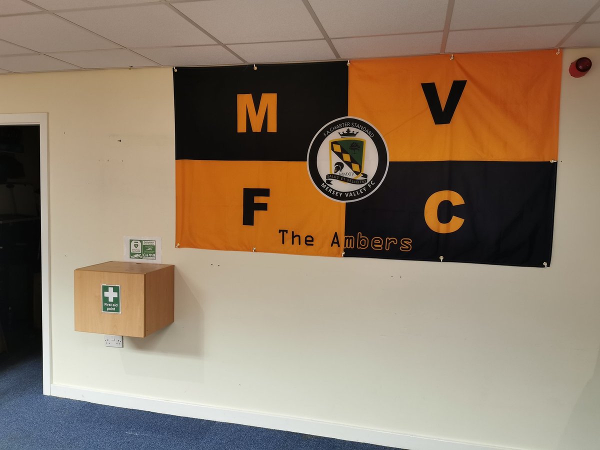 MerseyValleyFC's tweet photo. New flag gone up in the clubhouse, looks fantastic, thanks to Joe at Football.StickersUK@yahoo.com for doing a crackin' job, you need a flag then these are the guys to call.
🟧⬛🟧⬛🟧⬛🟧⬛🟧⬛🟧
#amberarmy #weonlydopositive #backtheambers #sxidesign https://t.co/rgfr91588y