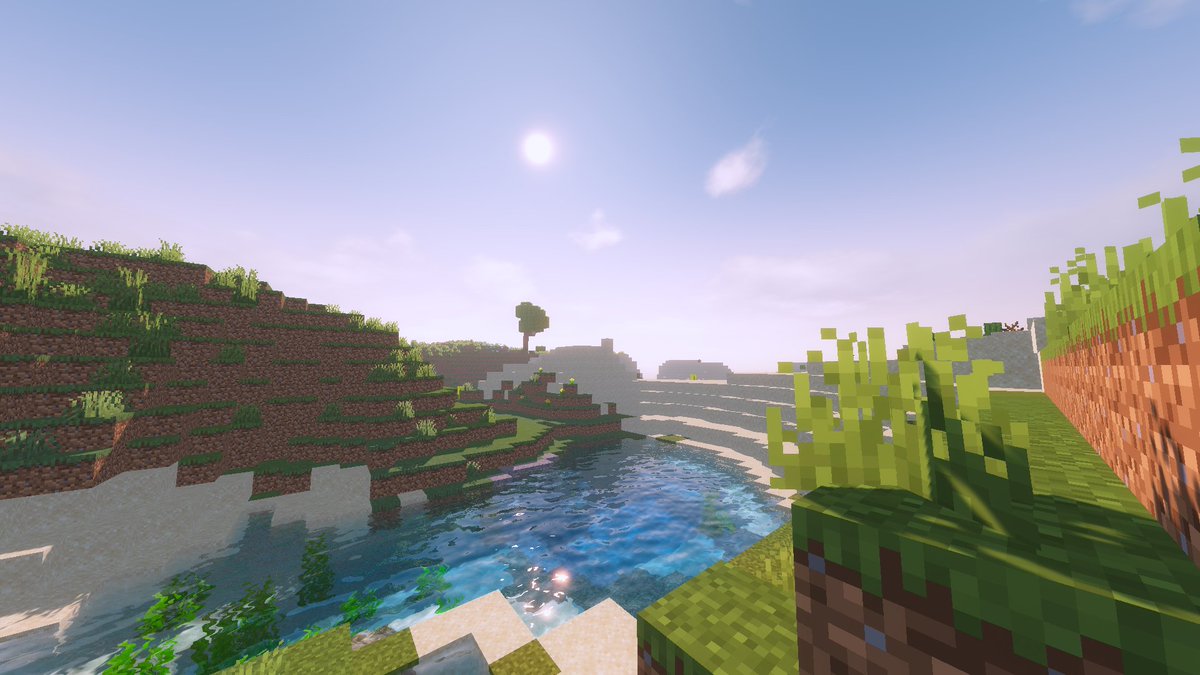 Skye Java版マイクラの影modはレベチだからみんなやろ 雨降ると水たまりができるのはもちろん 雨上がりにしばらく水たまりが残るのもポイント高い Minecraft Kuda