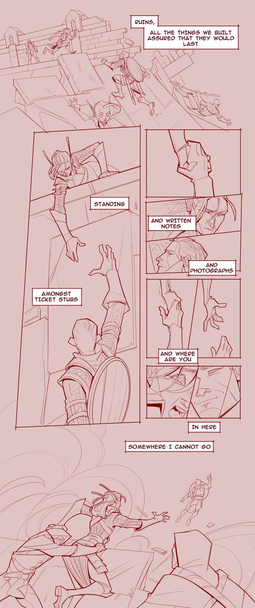 wanted to make a small comic about my headcanon w/ GW and Alistair during and after assault on Adamant Fortress, but I ended up completing 1 of 5 pages ? 