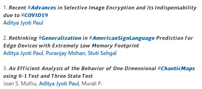 CARL_Research's tweet photo. We are elated to announce the acceptance of 3 of our #researchpapers submitted to @IEEEorg ๐๐ป๐๐น ๐๐ผ๐ป๐ณ ๐ผ๐ป ๐ฅ๐ฒ๐ฐ๐ฒ๐ป๐ ๐๐ฑ๐๐ฎ๐ป๐ฐ๐ฒ๐ ๐ถ๐ป ๐๐ป๐๐ฒ๐น๐น๐ถ๐ด๐ฒ๐ป๐ ๐๐ผ๐บ๐ฝ๐๐๐ฎ๐๐ถ๐ผ๐ป๐ฎ๐น ๐ฆ๐๐๐๐ฒ๐บ๐ Congratulations to all๐
#RAICS #ML #AI #PaperAcceptance #IEEE https://t.co/b4EjcN6AGR