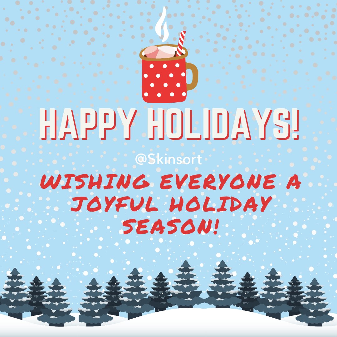 SkinSortHQ's tweet image. Happy Holidays from SkinSort! 🍪🍷🌟🎁 ☃️