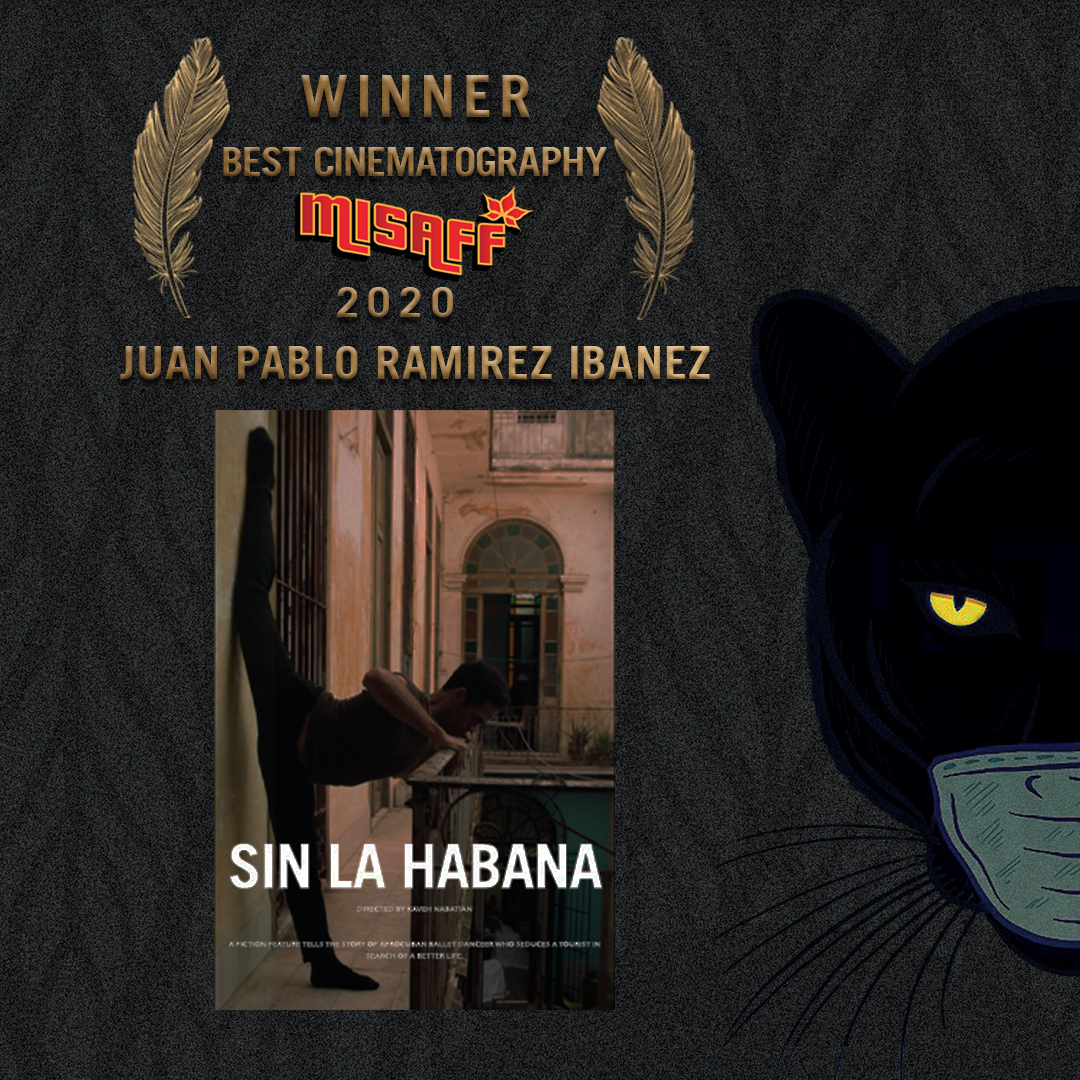 mosaic_misaff's tweet photo. Congratulations to SIN LA HABANA  winner of #MISAFF20's First Feature, Best Screenwriting, Best Cinematography and best production design. https://t.co/9NQ5QfRvnm