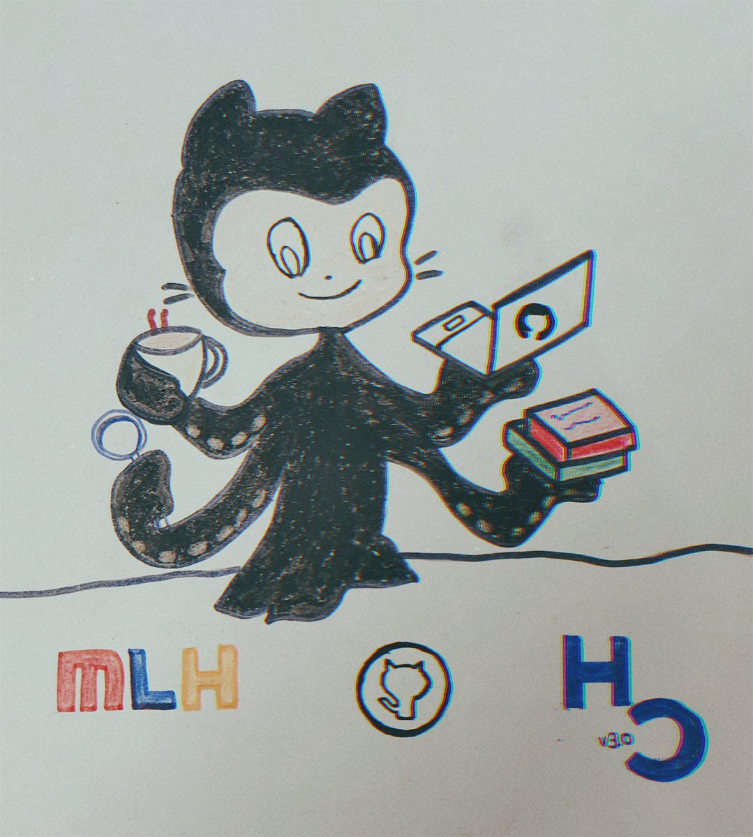 Payal_Jindal_'s tweet image. Here is #MyOctocat multitasking to develop something good at #Hackoff
@MLHacks 
@GitHubEducation