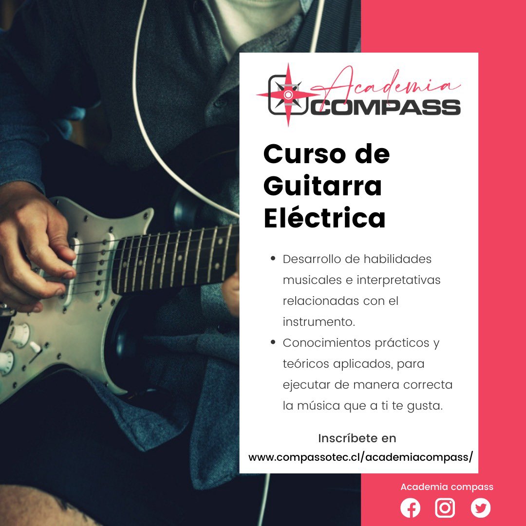 Compassotec1's tweet photo. Te invitamos a conocer Academia Compass, Música y Arte.

Cursos Online, individuales, planes grupales y familiares, y mucho más!!

cursos de:
Guitarra 
 Bajo 
 Batería 
Canto 
Violín 
Piano 

Puedes pagar en 3 cuotas precio contado

https://t.co/fljGXPvHNc 

Cursos@compassotec.cl https://t.co/Gyaec7fCcM