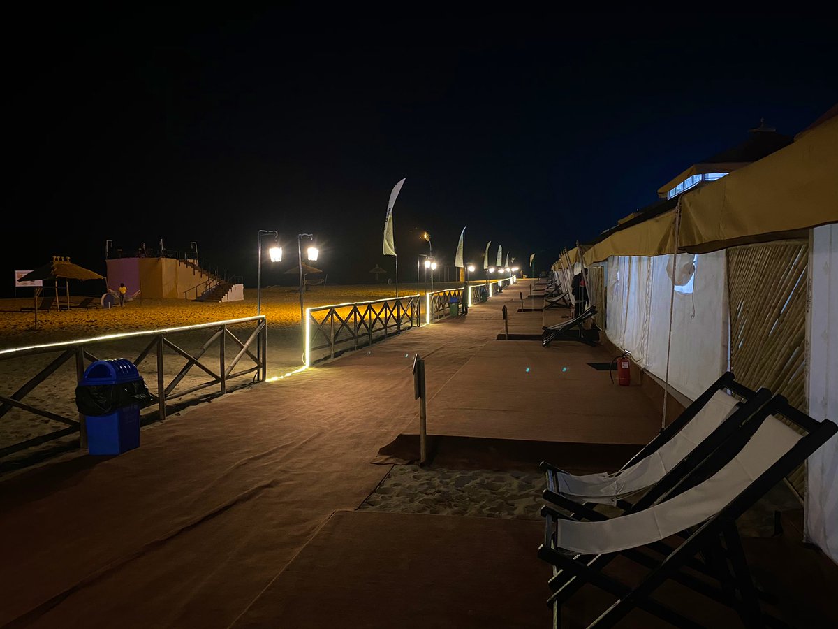 While the cultural program is still going on, kids wanted to chill-out in the sand and hammock!!  #EcoretreatOdisha  #Odisha  #Konark &ndash; bei  Ramachandi Beach