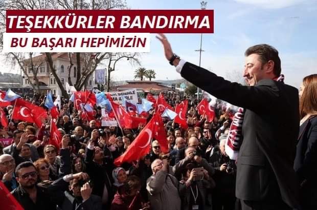 BANDIRMABLD's tweet photo. Bandırma Belediye Başkanı Av.Tolga Tosun, “2020'nin en başarılı 10 Büyükşehir İlçe Belediye Başkanları” arasında %69,1‘lik oran ile en başarılı İlçe Belediye Başkanı olarak birinci sırada gösterildi. https://t.co/xXjeSxMIcx