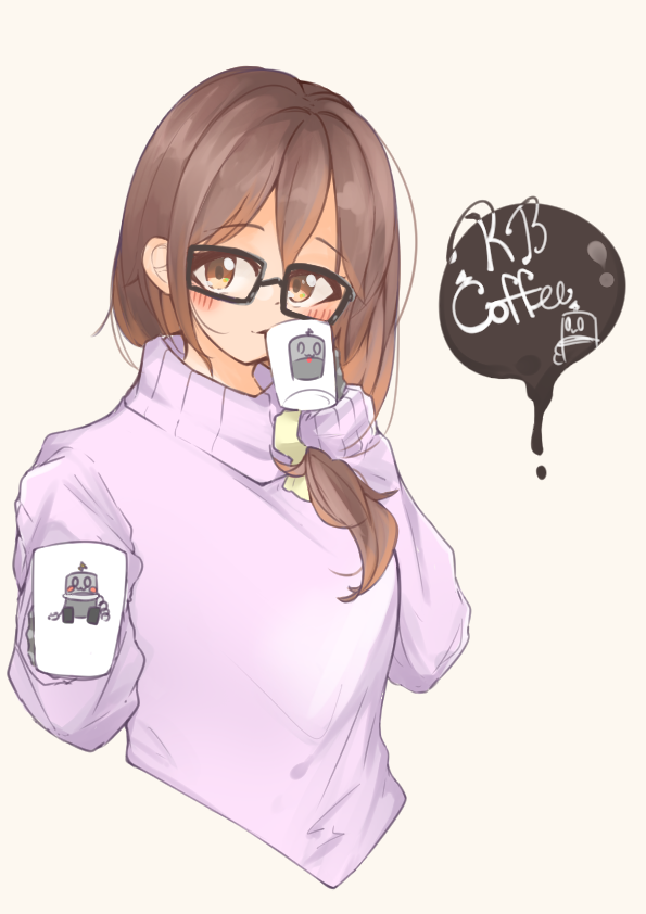 コーヒー飲む?みたいな感じの
と蛇足 
#ロボ子Art 