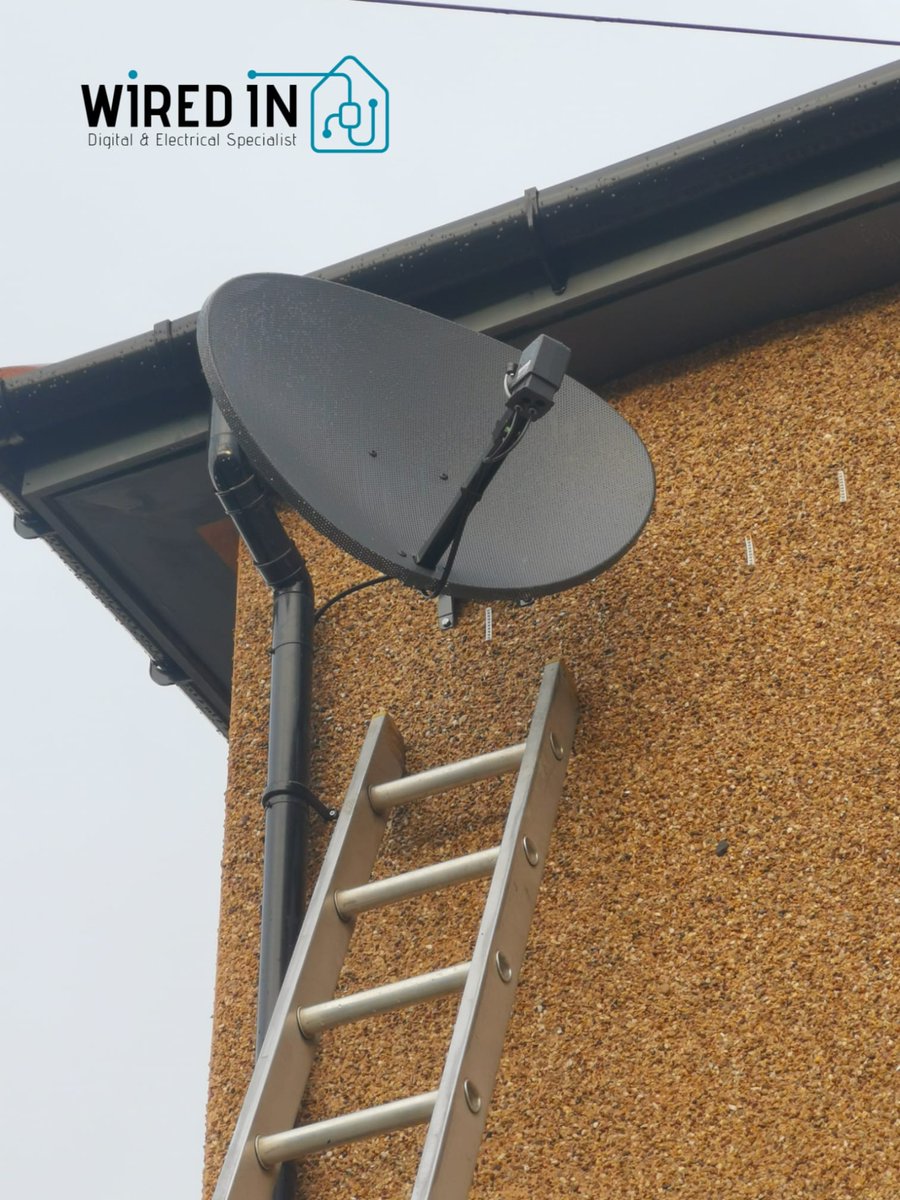 wiredinltd's tweet image. Satellite Dish Installation (Hotbird 13E) for Italian channels.