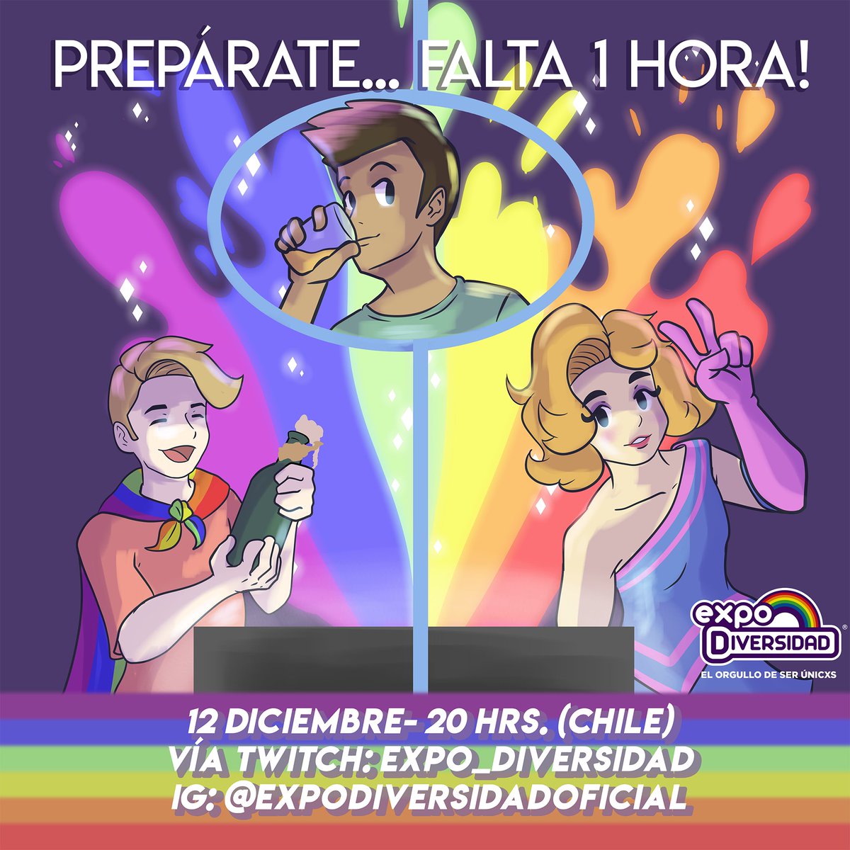 ExpoDiversidad's tweet photo. Hoy no te puedes perder EXPO DIVERSIDAD!
Drag Queen y King, artistas nacionales e internacionales de 16 países, conversatorios y campaña de donaciones.

Transmisión desde las 20 hrs.
https://t.co/qln7zpB4G4

#elorgullodeserunicxs https://t.co/hziNjyUZSX