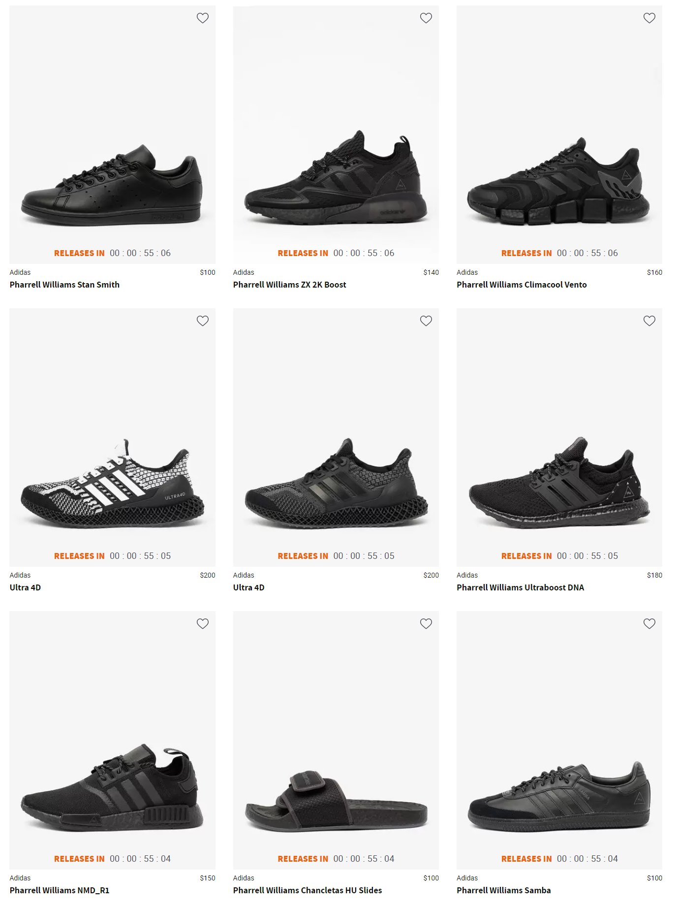 adidas pharrell williams snipes