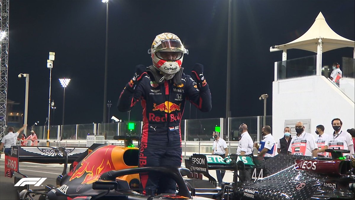 F1's tweet photo. A first pole of 2020 for @Max33Verstappen 🙌

What a lap to snatch it away from Mercedes right at the end  👏

#AbuDhabiGP 🇦🇪 #F1 https://t.co/Mp4Km4mk7C