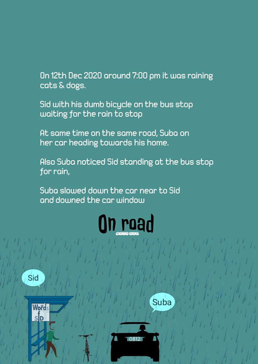 wordsofsid's tweet photo. On road with’ SID/ Micro series-3/ The end @wordsofsid *73*185
•
Instagram: https://t.co/llMDPGyleq
•
Facebook: https://t.co/3N4iTTrBvN
•
Also check out the previous post @wordsofsid for
On road’ with SID/Micro series 1&amp;2
#Words_of_SID #Facebook #saturdaykitchen #SaturdayVibes https://t.co/w4vfyZjYMG