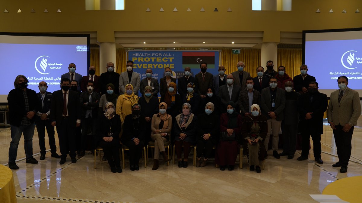 WHOLIBYA's tweet photo. اليوم هو اليوم العالمي للتغطية الصحية الشاملة
#الصحة_للجميع_وبالجميع
 بدعم من #منظمة_الصحة_العالمية و بالتعاون مع وزارة الصحة تم في #طرابلس الاحتفال بهذه المناسبة بمشاركة مسؤولين رفيعي المستوى و ممثلي عدد مختلف الوزارات و الجهات العامة المعنية في الشأن الصحي في #ليبيا. https://t.co/F028XVd4JQ