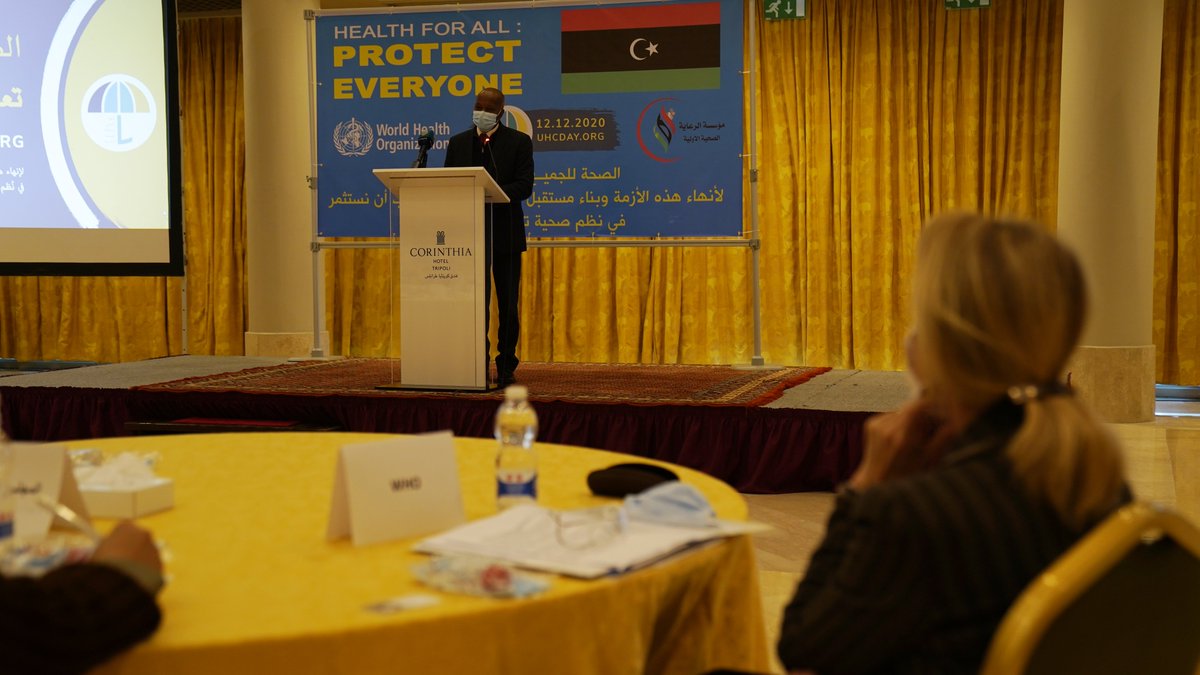 WHOLIBYA's tweet photo. اليوم هو اليوم العالمي للتغطية الصحية الشاملة
#الصحة_للجميع_وبالجميع
 بدعم من #منظمة_الصحة_العالمية و بالتعاون مع وزارة الصحة تم في #طرابلس الاحتفال بهذه المناسبة بمشاركة مسؤولين رفيعي المستوى و ممثلي عدد مختلف الوزارات و الجهات العامة المعنية في الشأن الصحي في #ليبيا. https://t.co/F028XVd4JQ