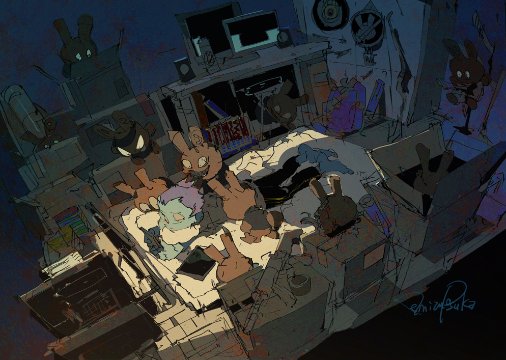 pokemon (creature) sleeping indoors book 1boy signature purple hair  illustration images