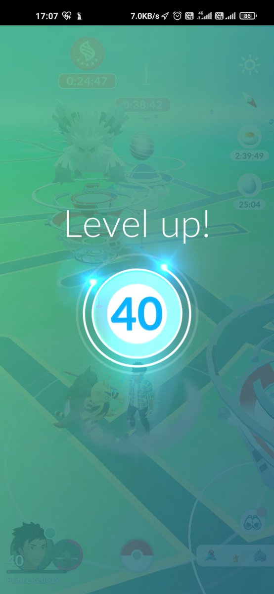 princerulz's tweet photo. Took my time at d end coz I wantd to help my friends to use deir lucky egg too😂😂😂 level 40 baby😂😂😂😂 #PokemonGO #pokemon #PokemonGOCommunityDay #PokemonGOfriend @PokemonGoApp #level40 https://t.co/3gJwWayrBd