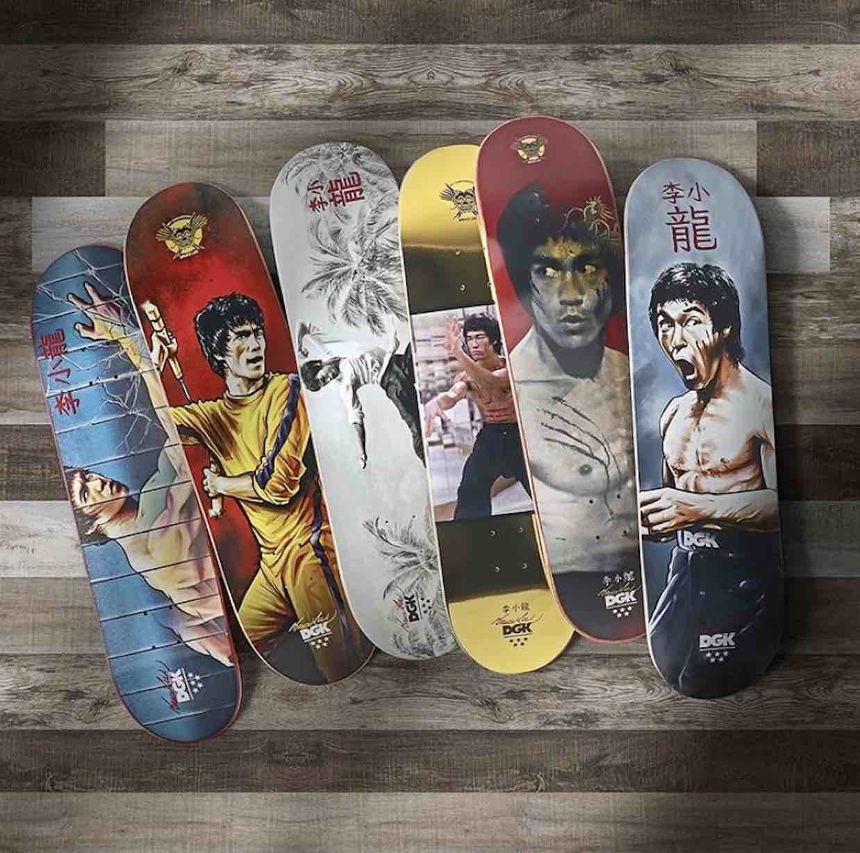 Bruce lee top skate deck