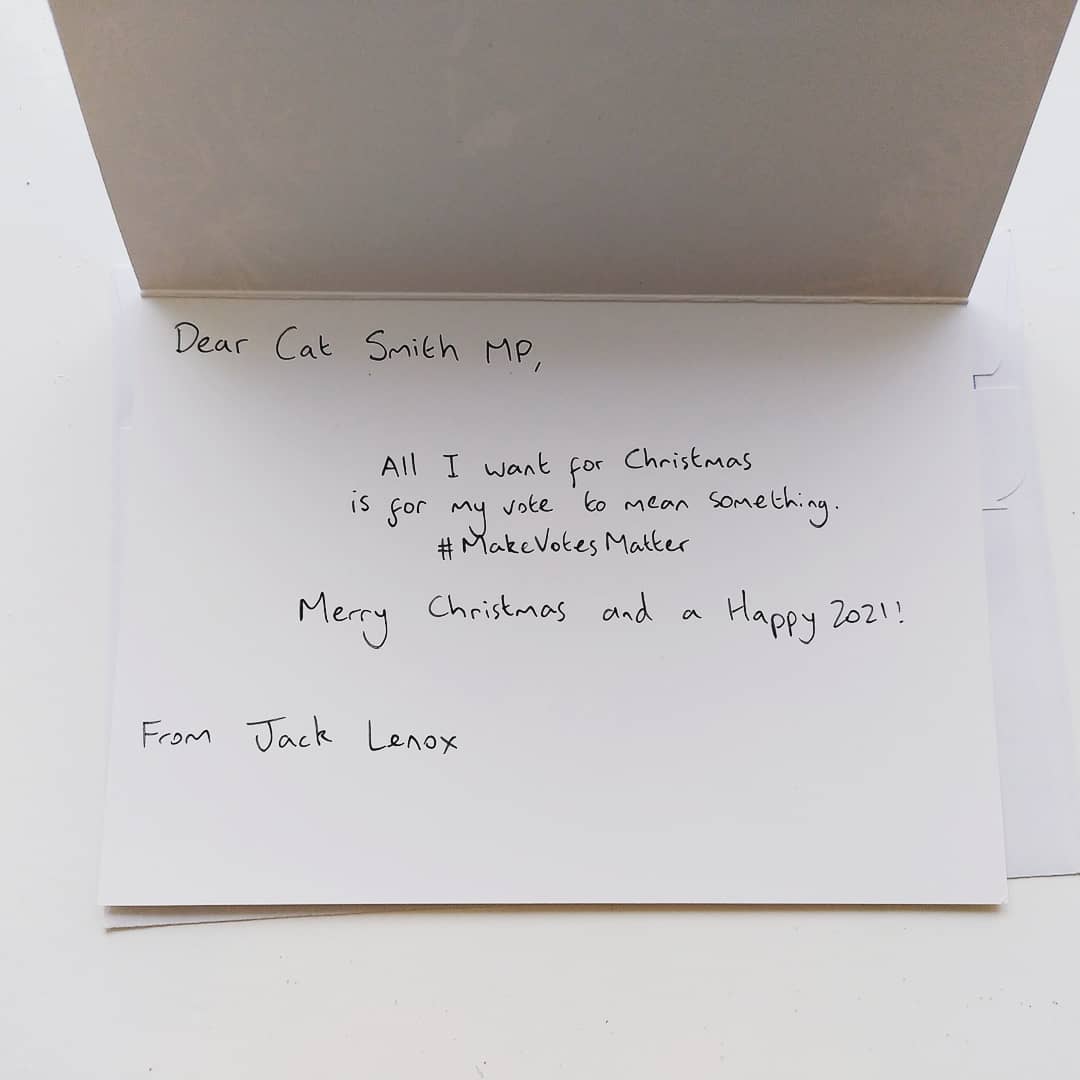 Today it is exactly one year since the general election, when 7 out of every 10 votes cast were meaningless. #DemandDemocracy  #makeyourvoiceheard @makevotesmatterofficial
