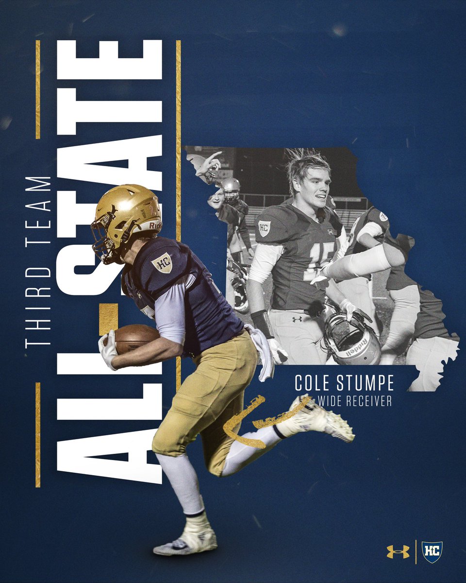 Congratulations to Cole Stumpe on being named Third Team All-State Wide Receiver!