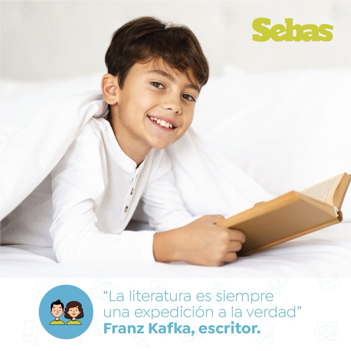 SebasAprende's tweet image. Las vacaciones ya están aquí y tu ticket para conocer nuevos y emocionantes lugares está en el interior de un libro. Busca un tema que te guste, terror, fantasía, deportes, curiosidades…
No te aBURRAS, dale chance a la #lectura.

#Sebas #LibrosEnLínea #Vacaciones2020 #Educación